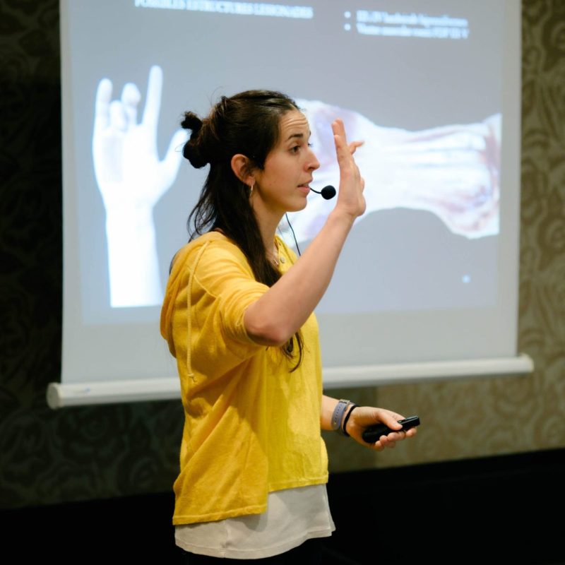 Docència a curs per a terapeutes de mà a Asturias, 2024