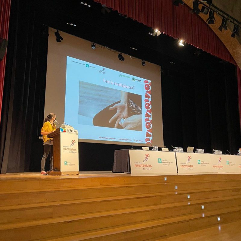 Octubre 2022 Ponència Jornades Fisioteràpia de l'Esport, Palau de Congressos de Tarragona